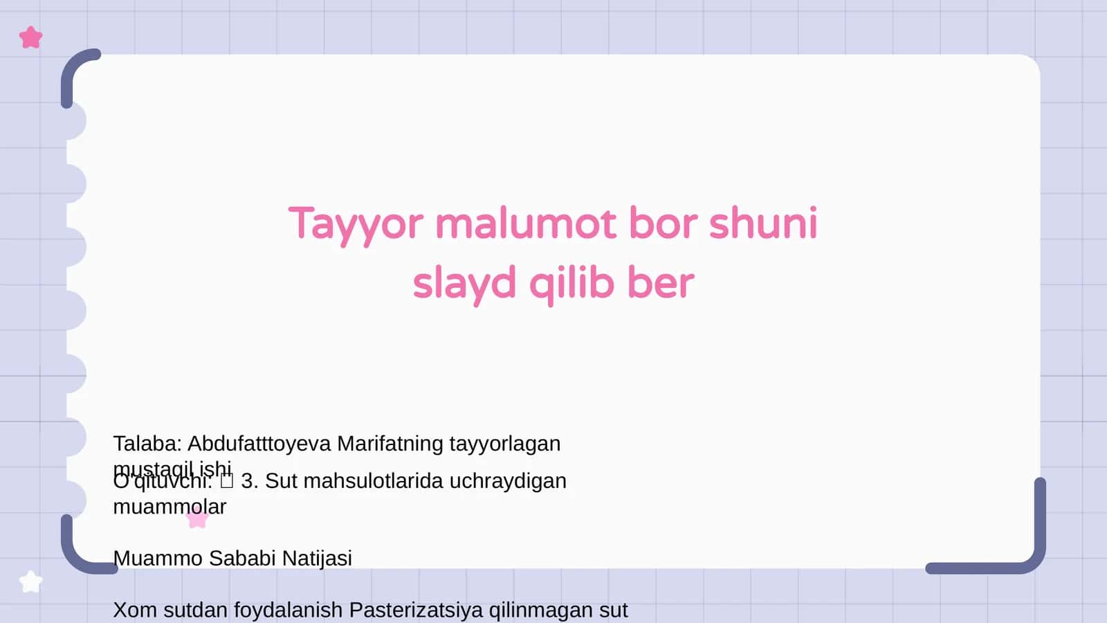 Sabzavot va meva achitmalari muammolari