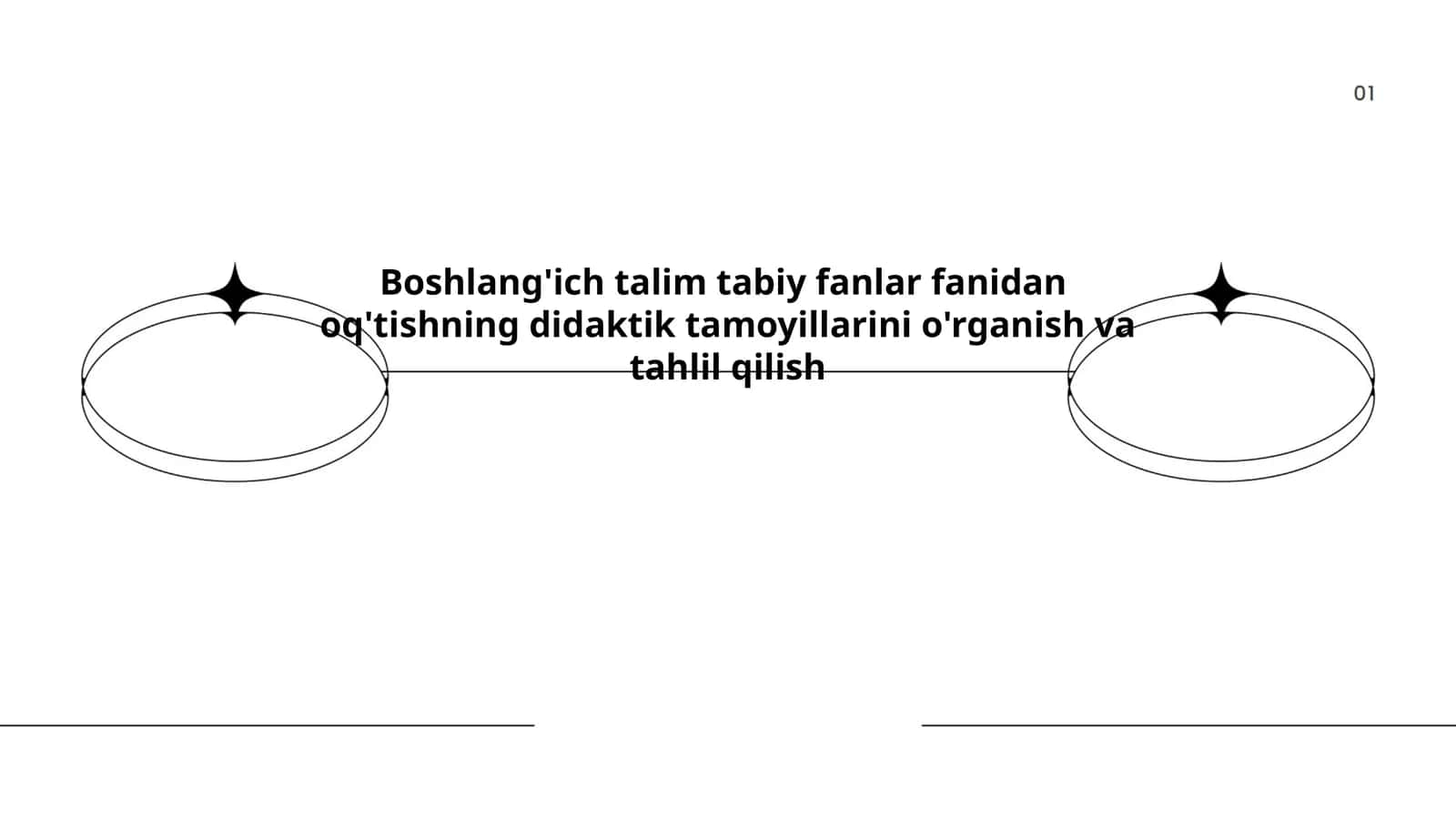 Boshlang'ich talim tabiy fanlar fanidan oq'tishning didaktik tamoyillarini o'rganish va tahlil qilish