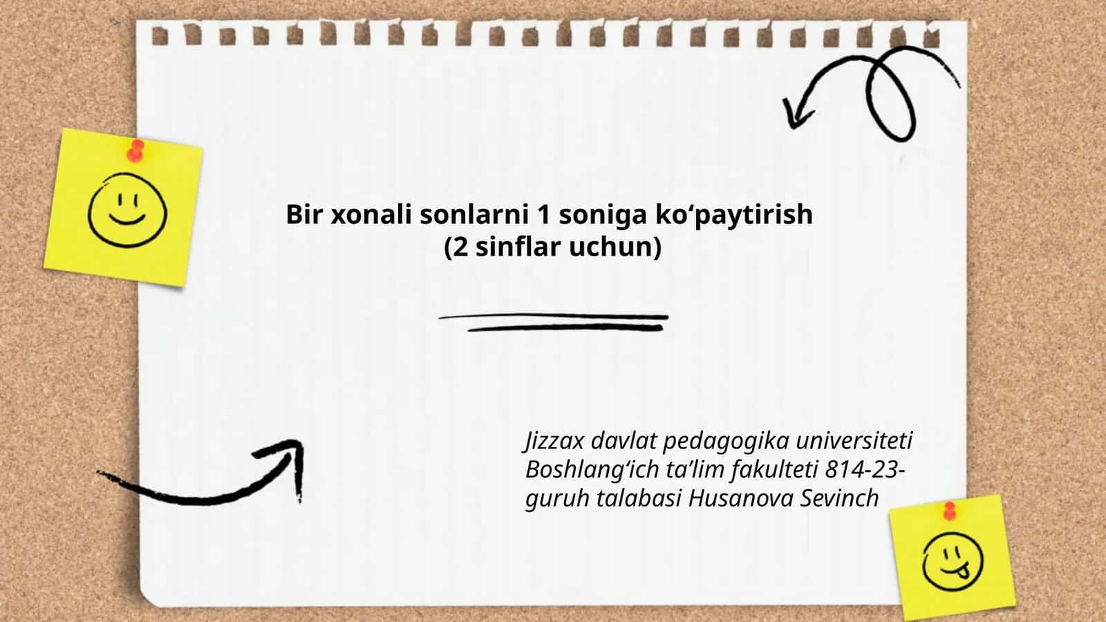 Bir xonali sonlarni 1 soniga koʻpaytirish