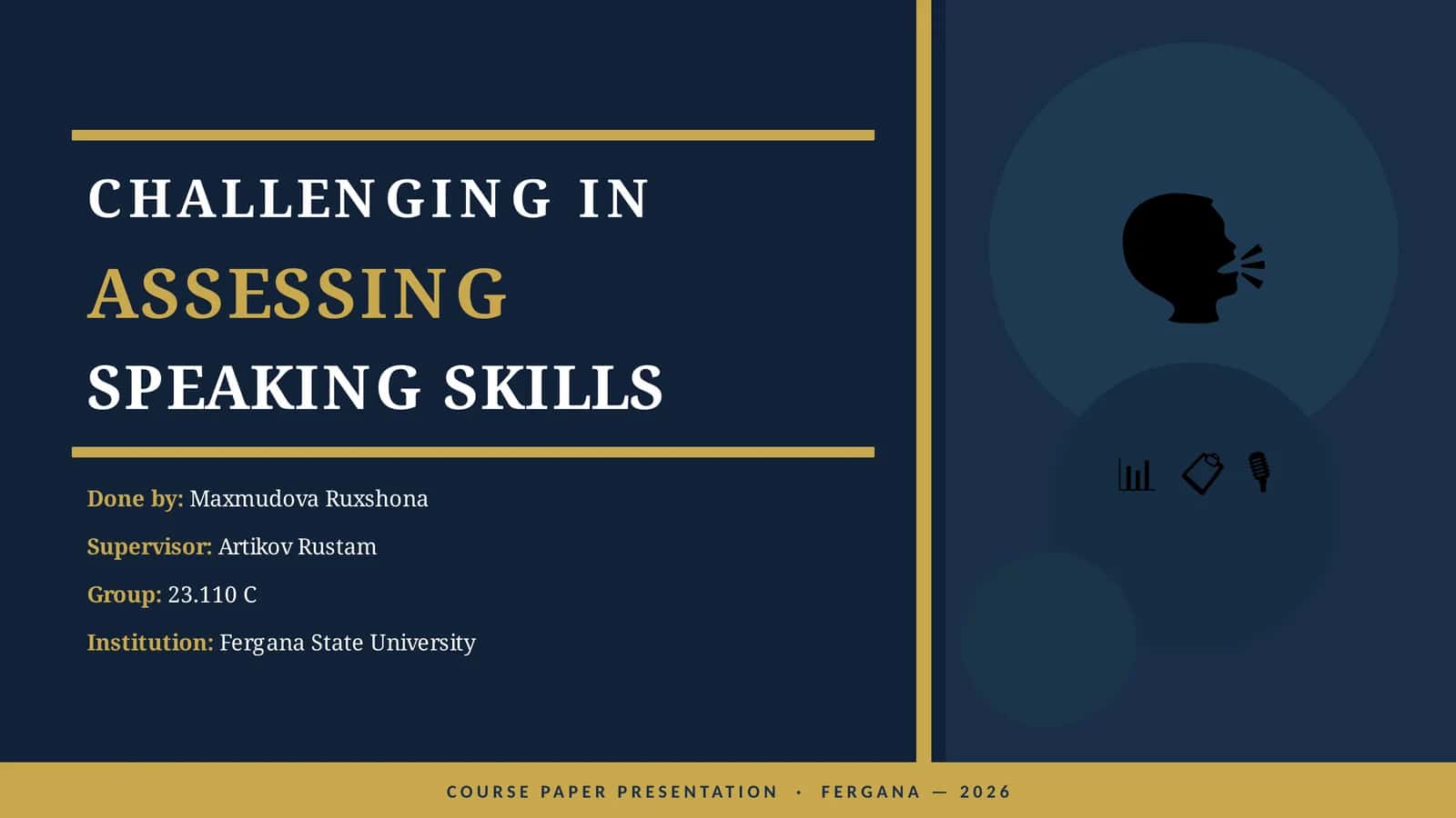 CHALLENGING IN ASSESSING SPEAKING SKILLS