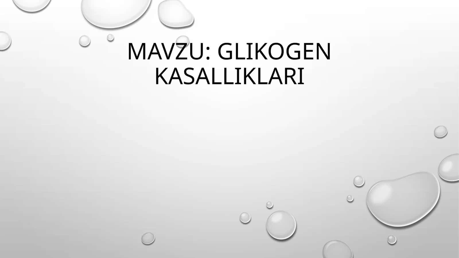 Glikogenkasalliklari