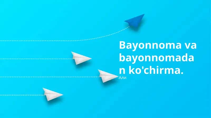 Bayonnoma va bayonnomadan ko'chirma
