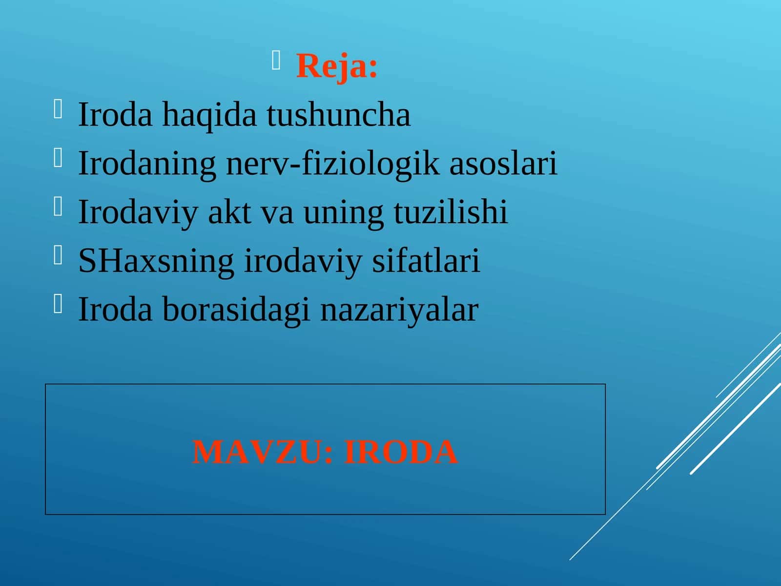 IRODA