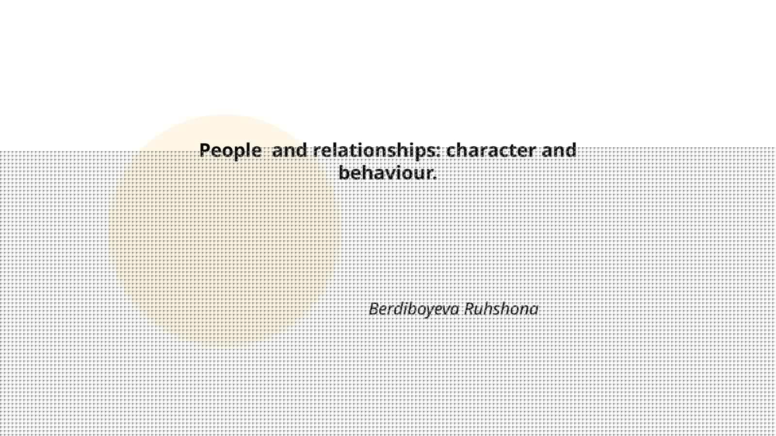Berdiboyeva Ruhshona