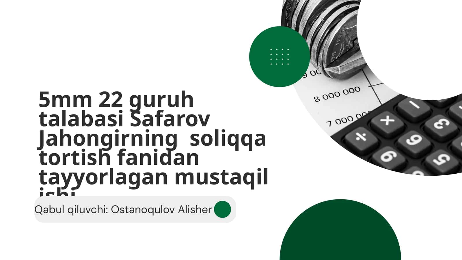 Qo’shilgan qiymat solig'i (QQS)