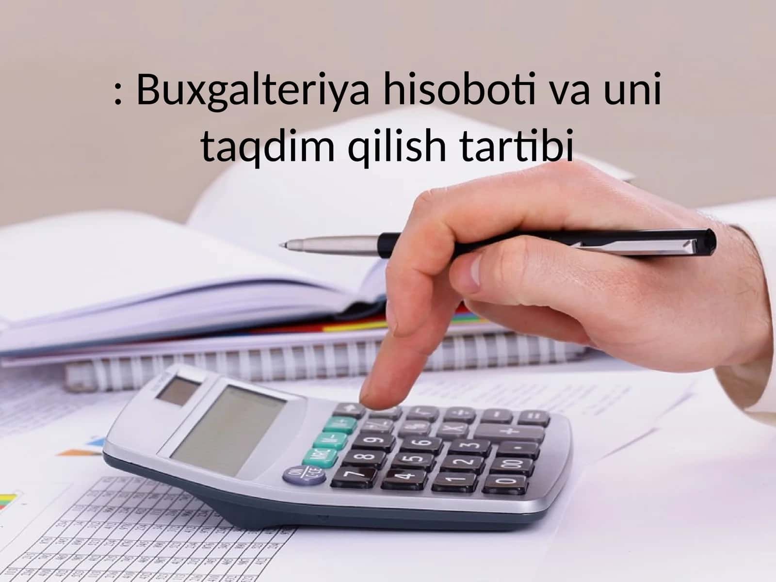 Moliyaviy Hisobotlar
