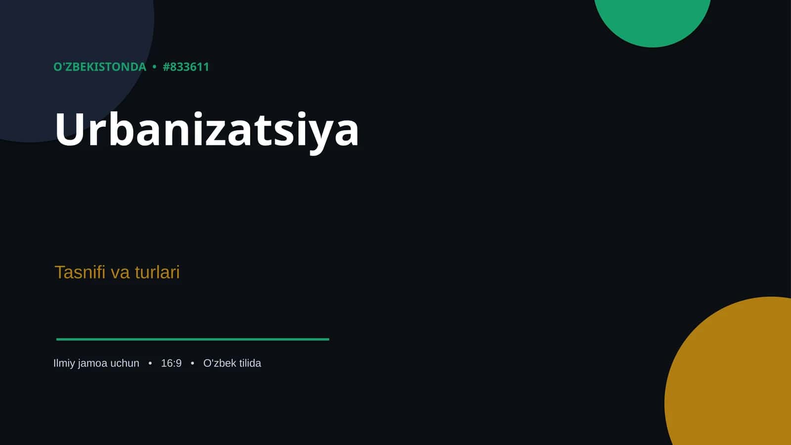 Urbanizatsiya