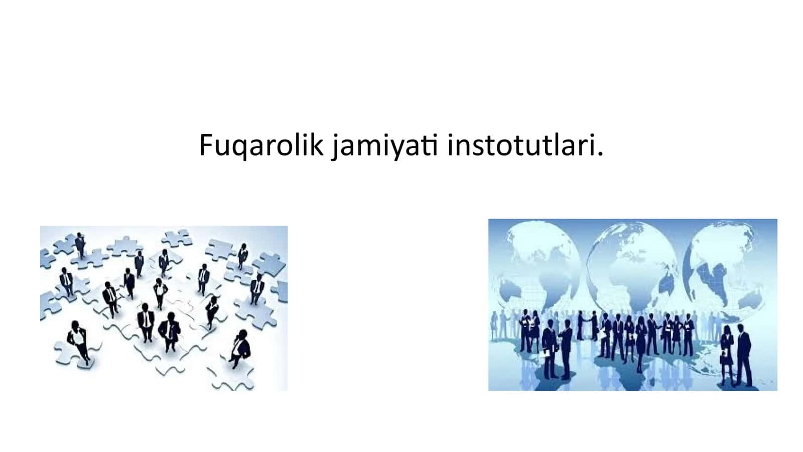Fuqarolik jamiyati instotutlari.