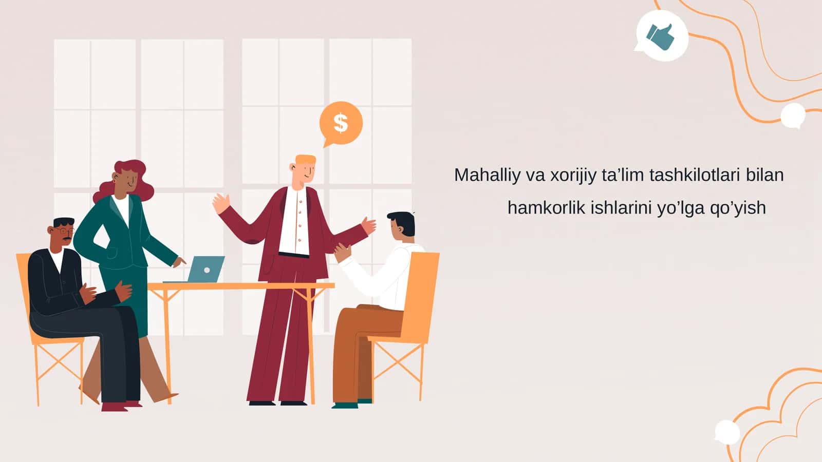Mahalliy va xorijiy ta'lim tashkilotlari bilan hamkorlik ishlarini yo’lga qo’yish