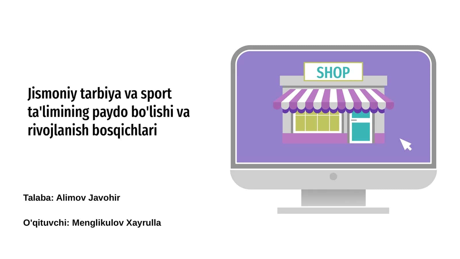 Jismoniy tarbiya va sport ta'limining paydo bo'lishi va rivojlanish bosqichlari