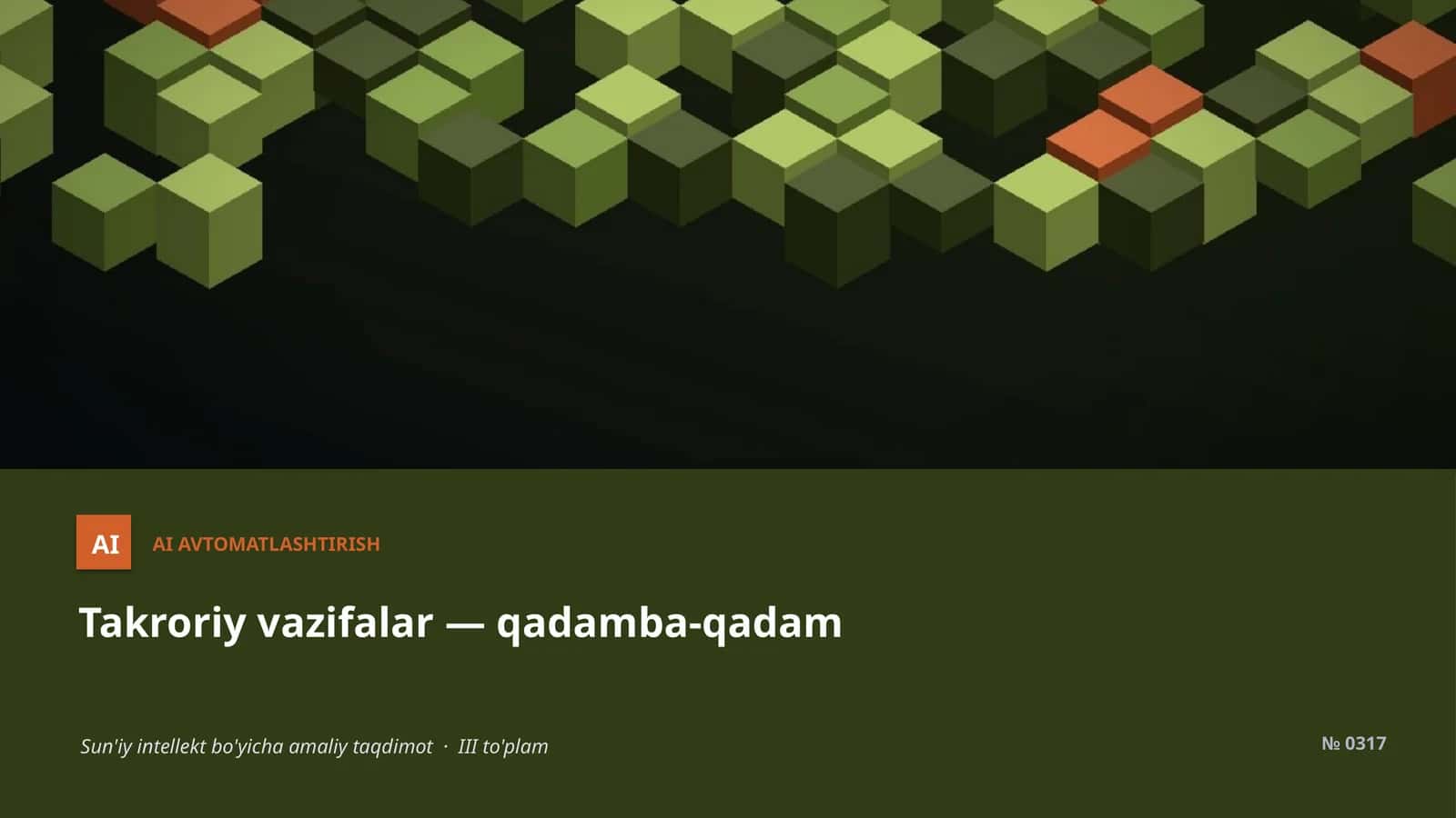 AI AVTOMATLASHTIRISH