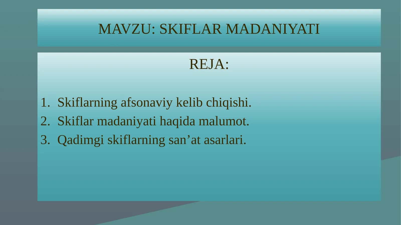 SKIFLAR MADANIYATI