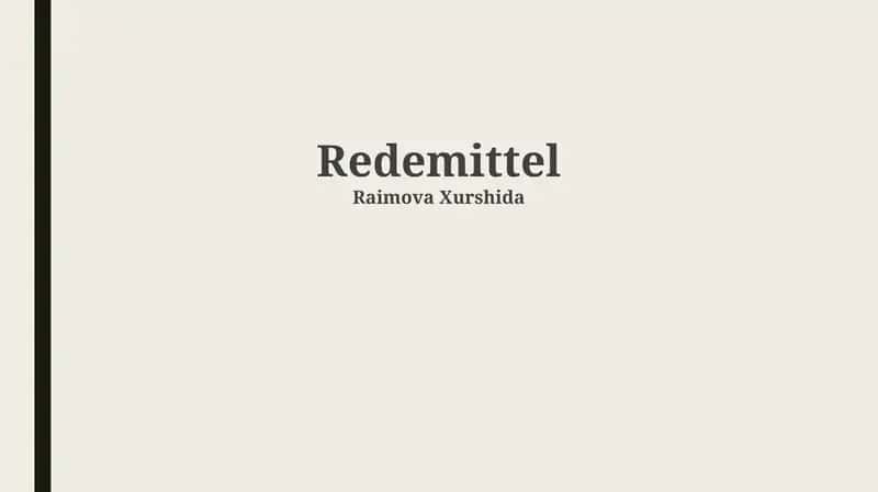 Redemittel