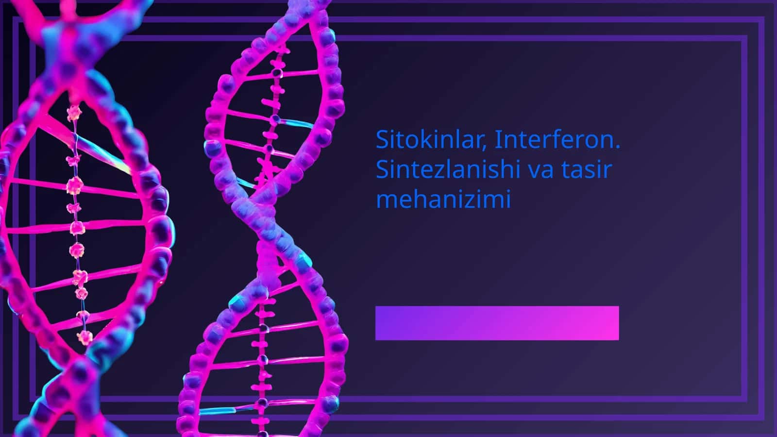 Sitokinlar, Interferon. Sintezlanishi va tasir mehanizimi