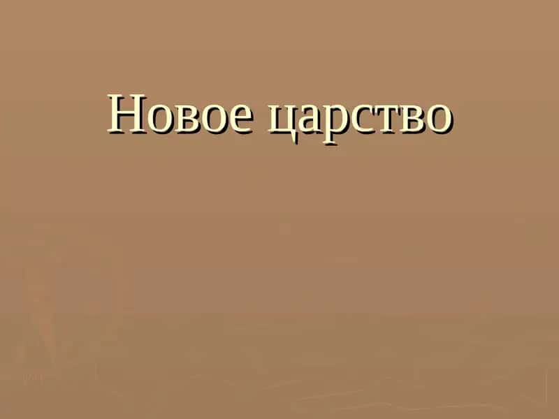 Новое царство