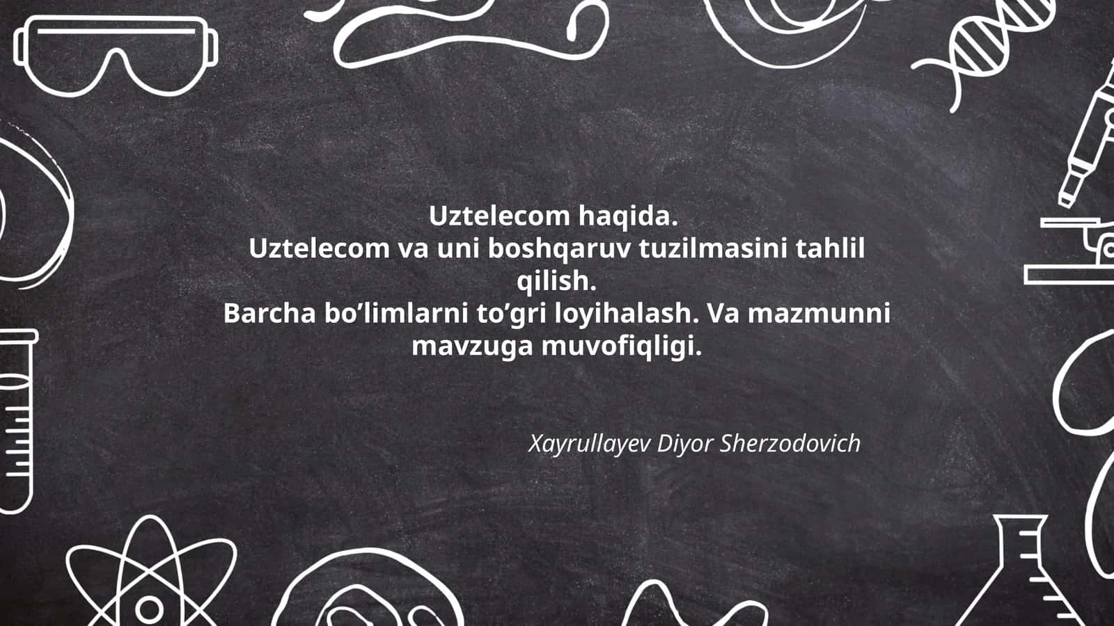 Uztelecom haqida