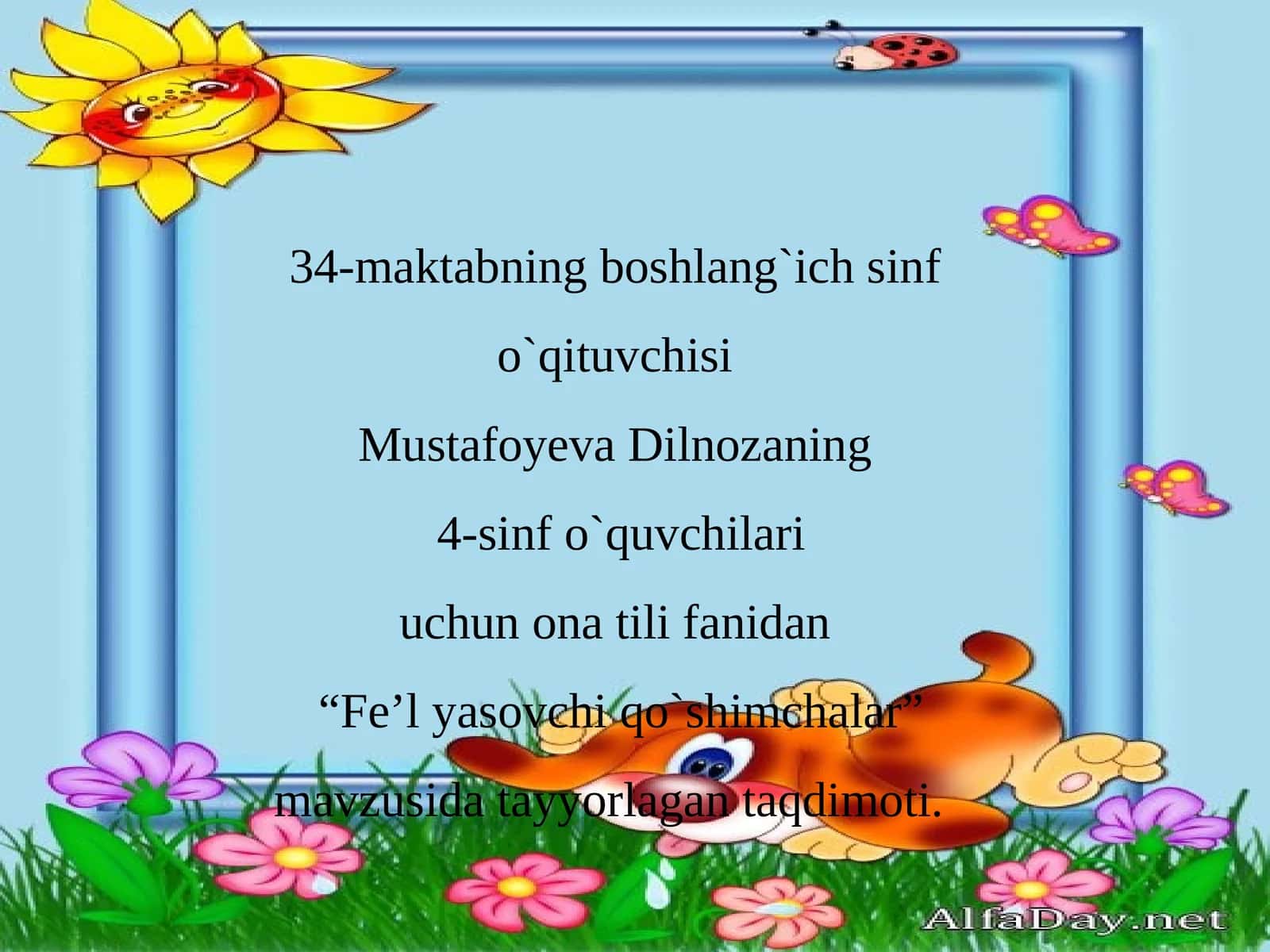 "Fe’lyasovchi qo`shimchalar"
