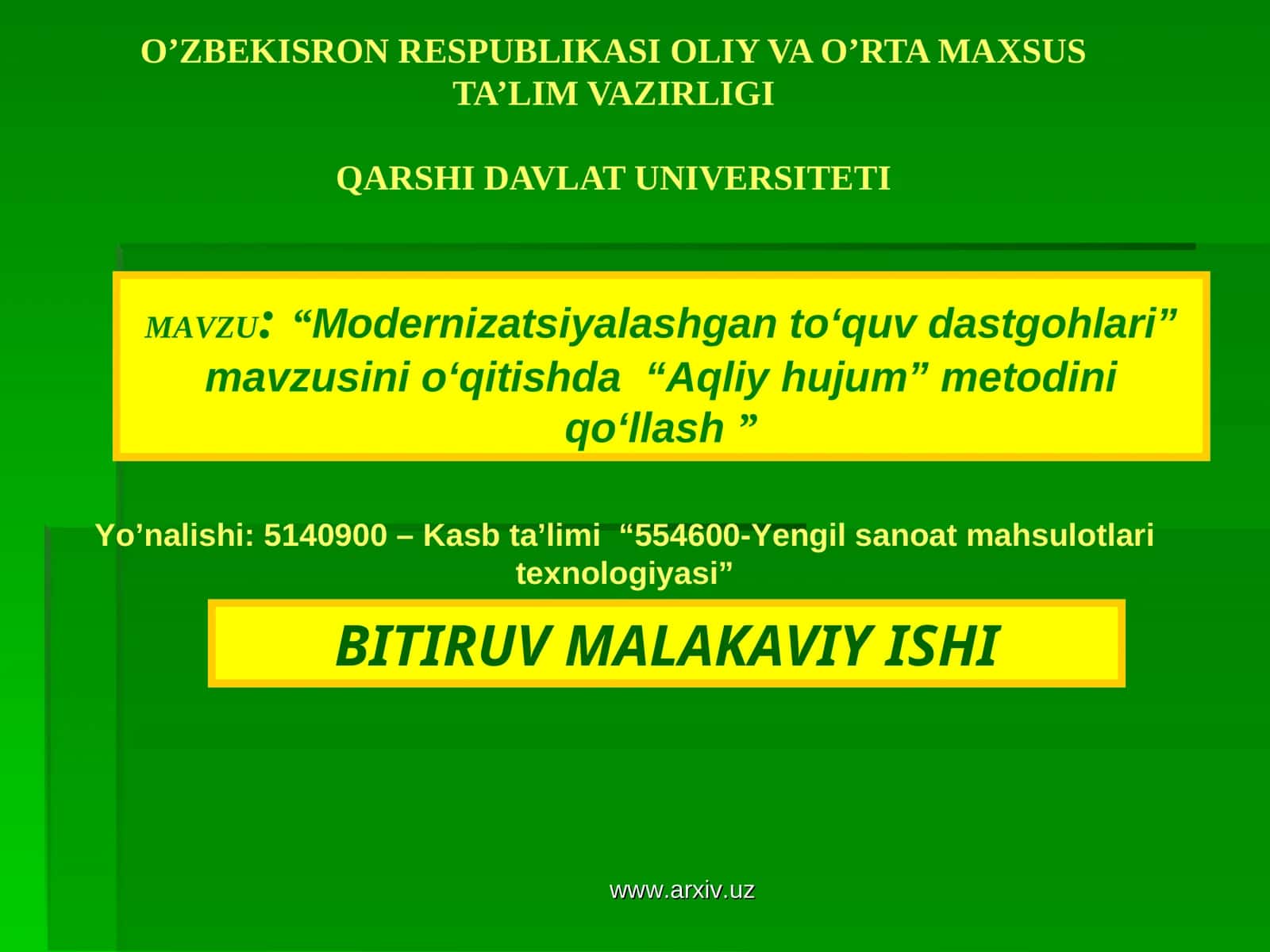 Modernizatsiyalashgan to‘quv dastgohlari