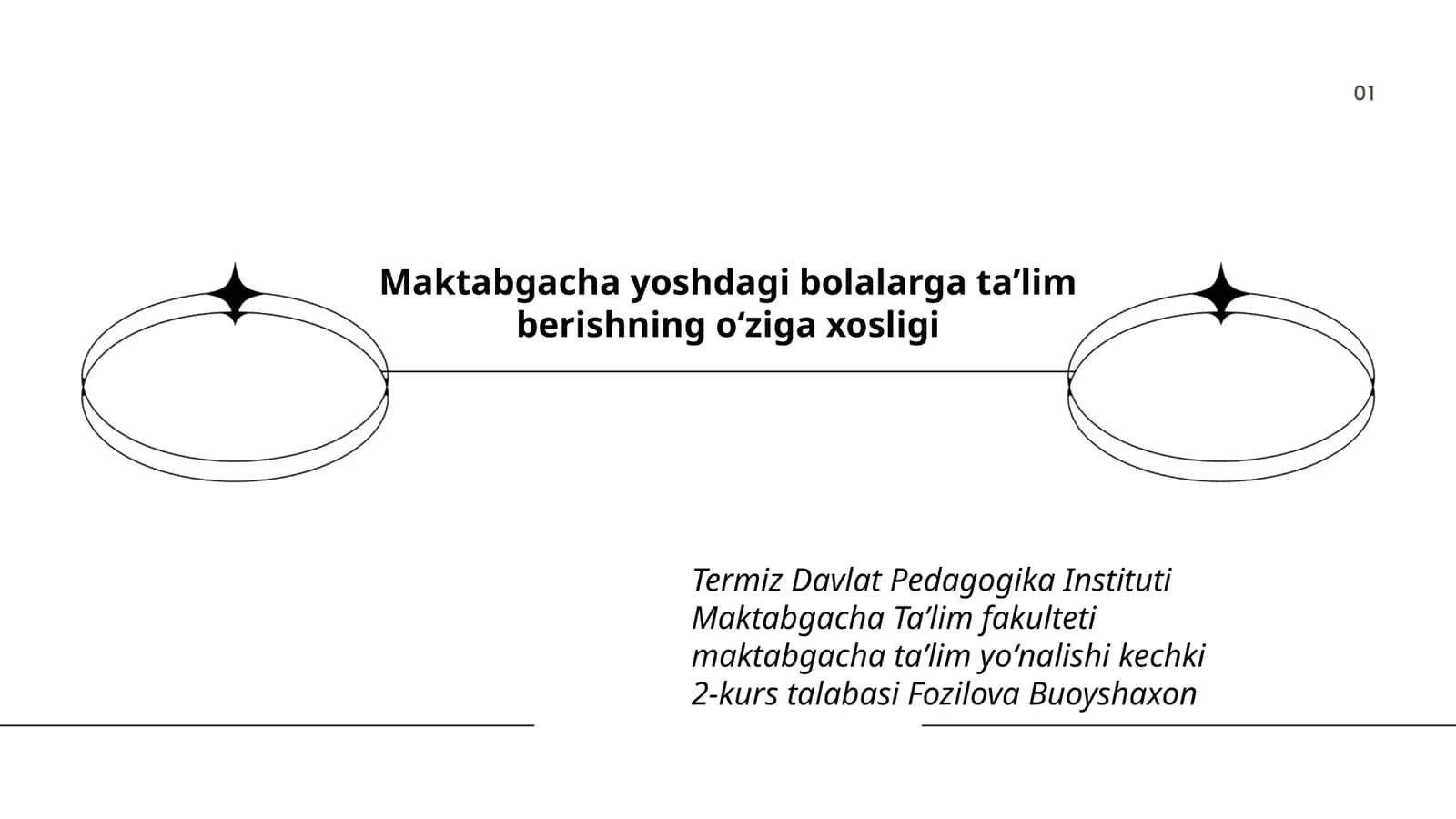 Maktabgacha yoshdagi bolalarga taʼlim berishning oʻziga xosligi
