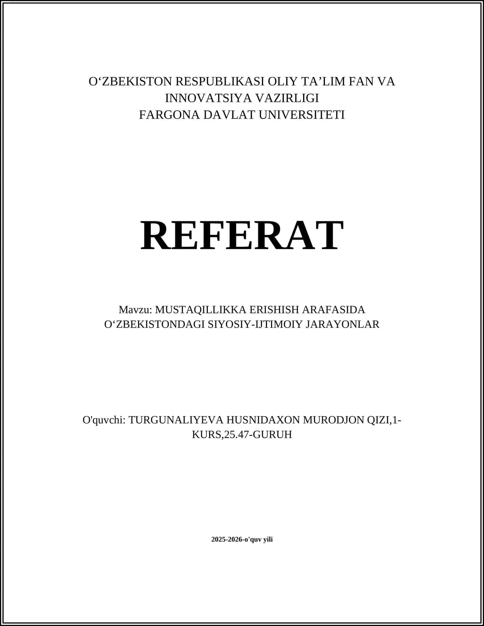 Perestroyka va glasnostaning Oʻzbekistonga taʼsiri