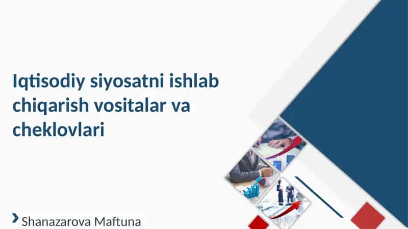 Ishlabchiqarish vositalari va cheklovlari