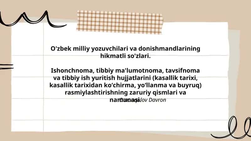 Tibbiy ma'lumotnoma