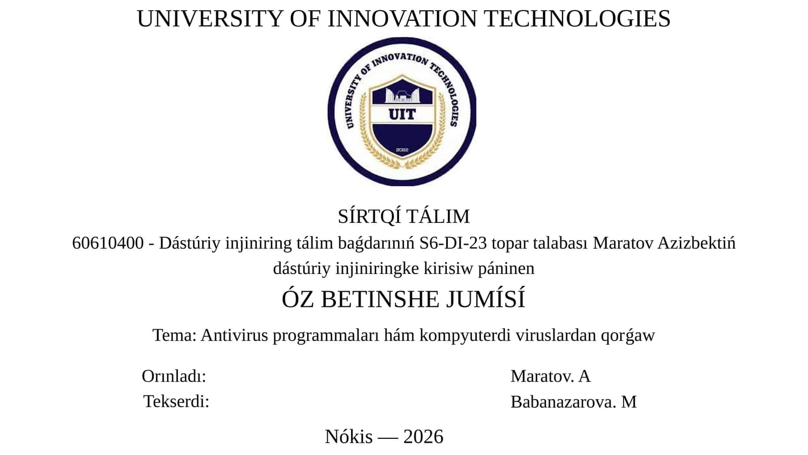 Antivirus programmalari ham kompyuter viruslaridan qorg'ov