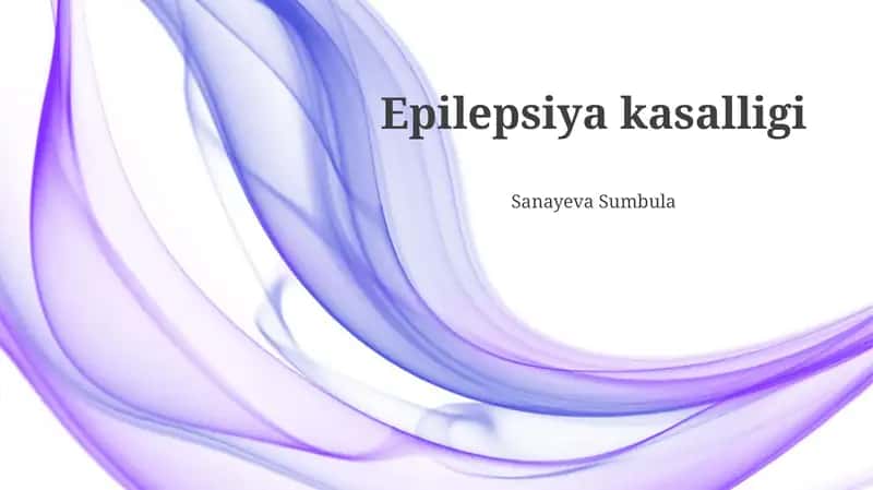 Epilepsiya kasalligi