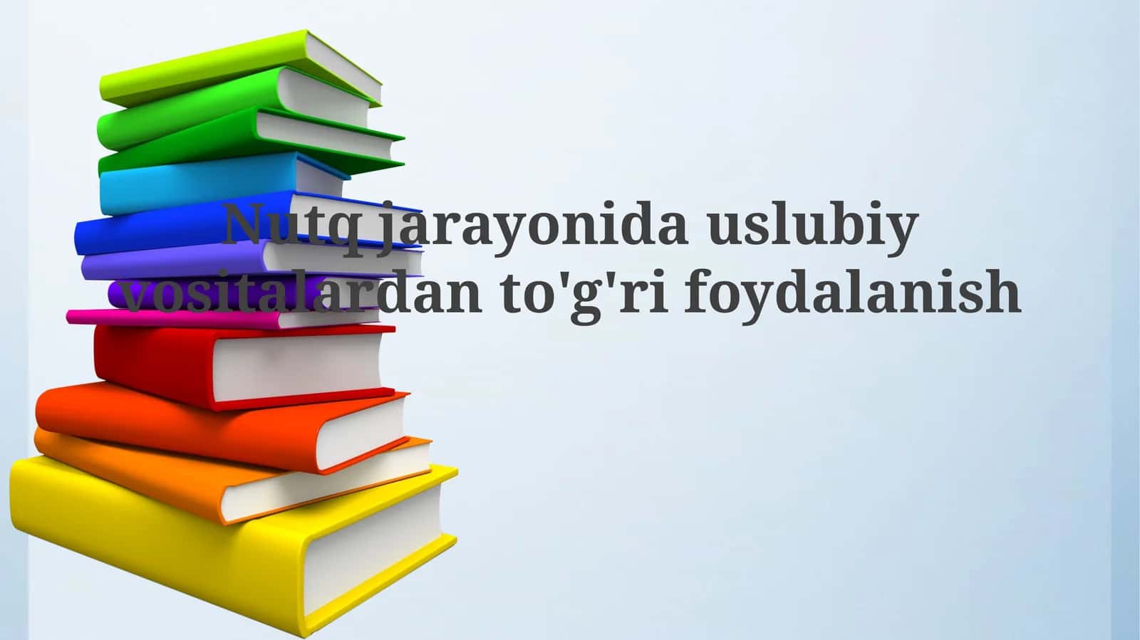 Uslubiy vositalar