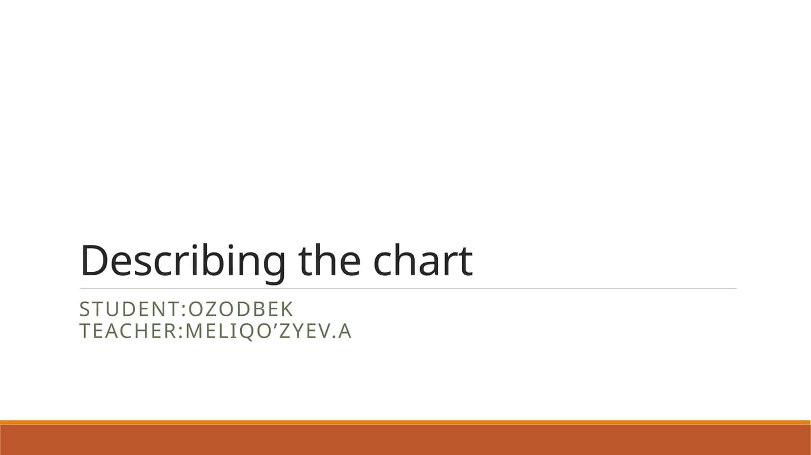Describing the chart
