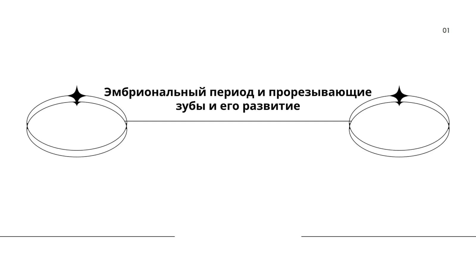 Эмбриональный период и прорезывающие зубы и его развитие