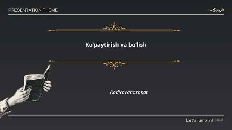 Koʻpaytirish va boʻlish