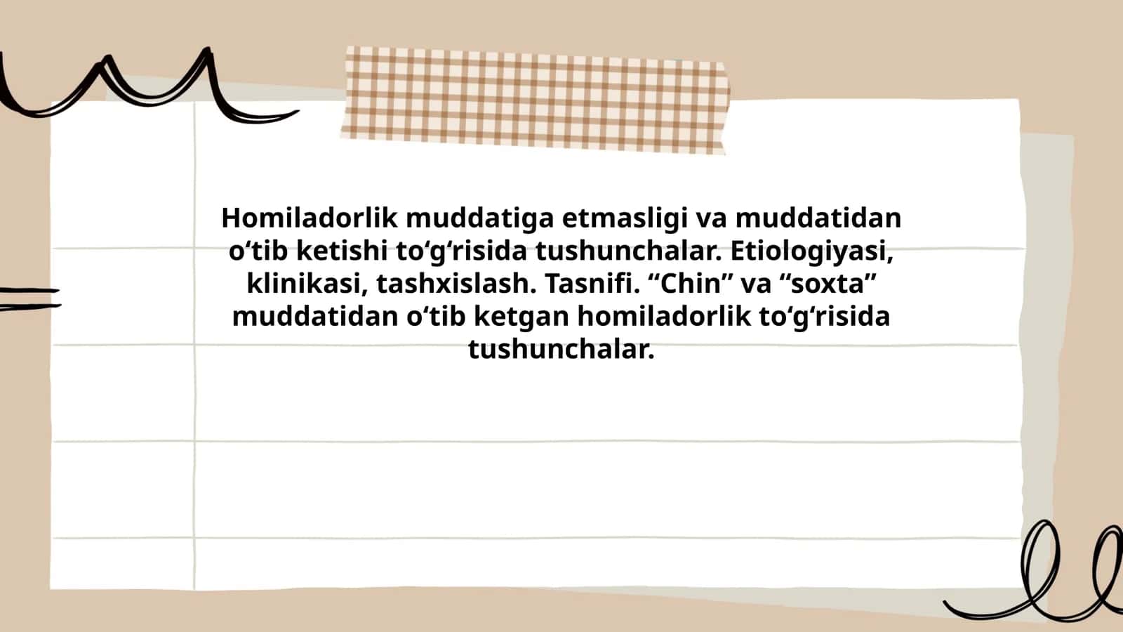 Homiladorlik Muddati