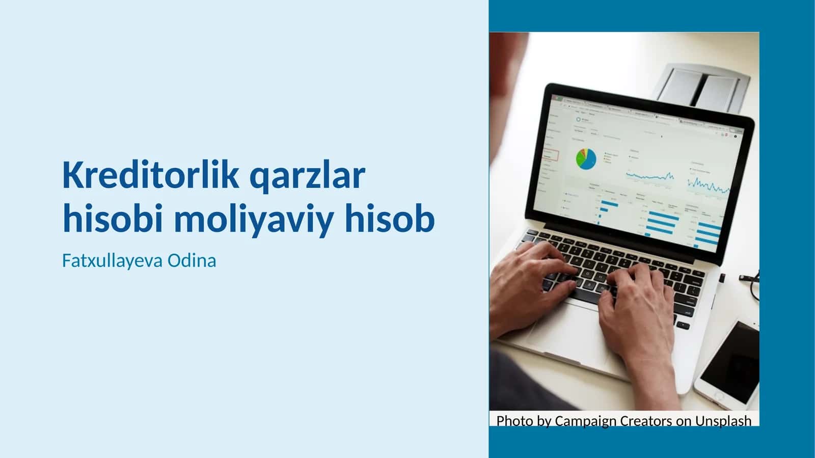 Kreditorlik qarzlar hisobi moliyaviy hisob