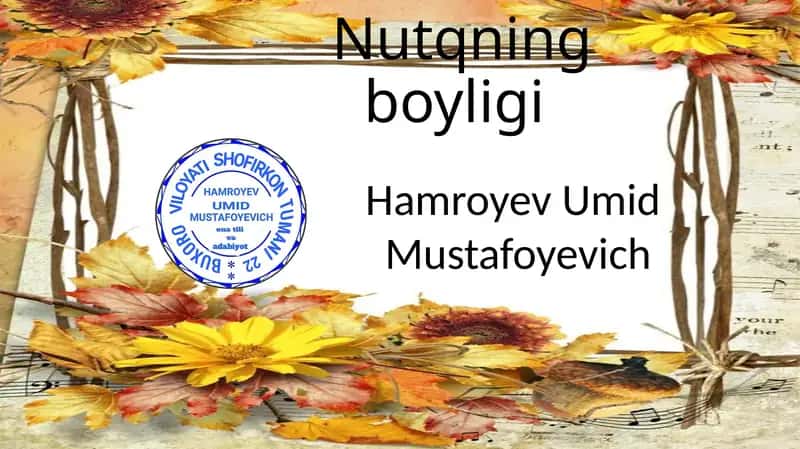Nutqning bo'yligi