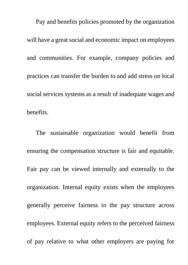 Pay and Benefits Policies