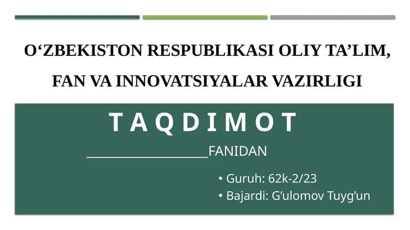 Depozit operatsiyalari hisobi