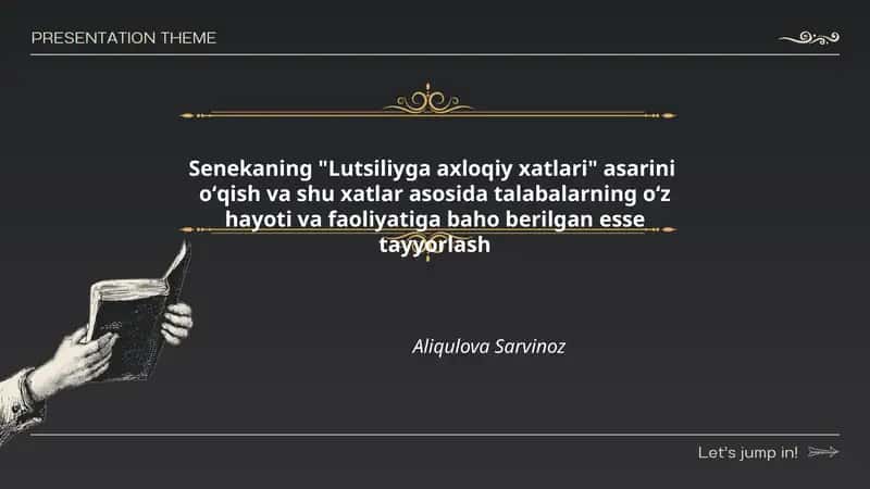 Lutsiliyga axloqiy xatlari asari