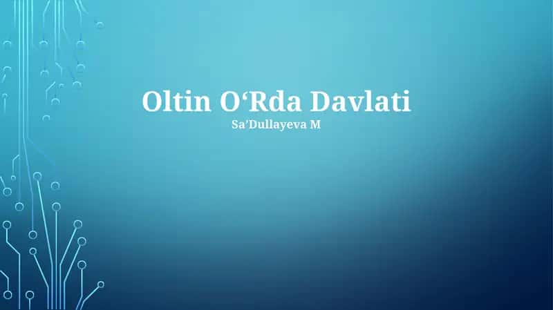 Oltin OʻRda Davlati