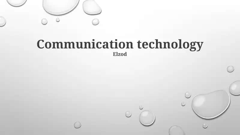 Communication technology