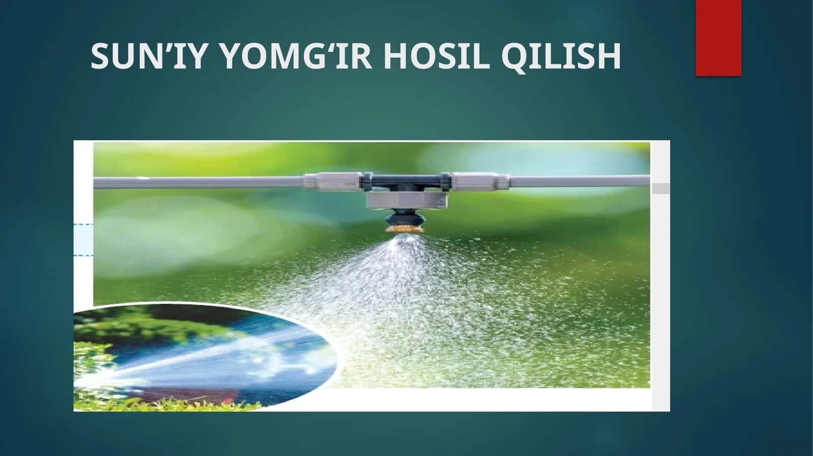 SUN’IY YOMG‘IR HOSIL QILISH