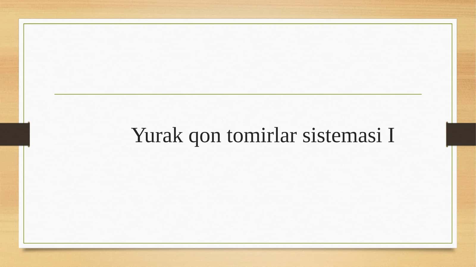 Yurak qon tomirlar sistemasi