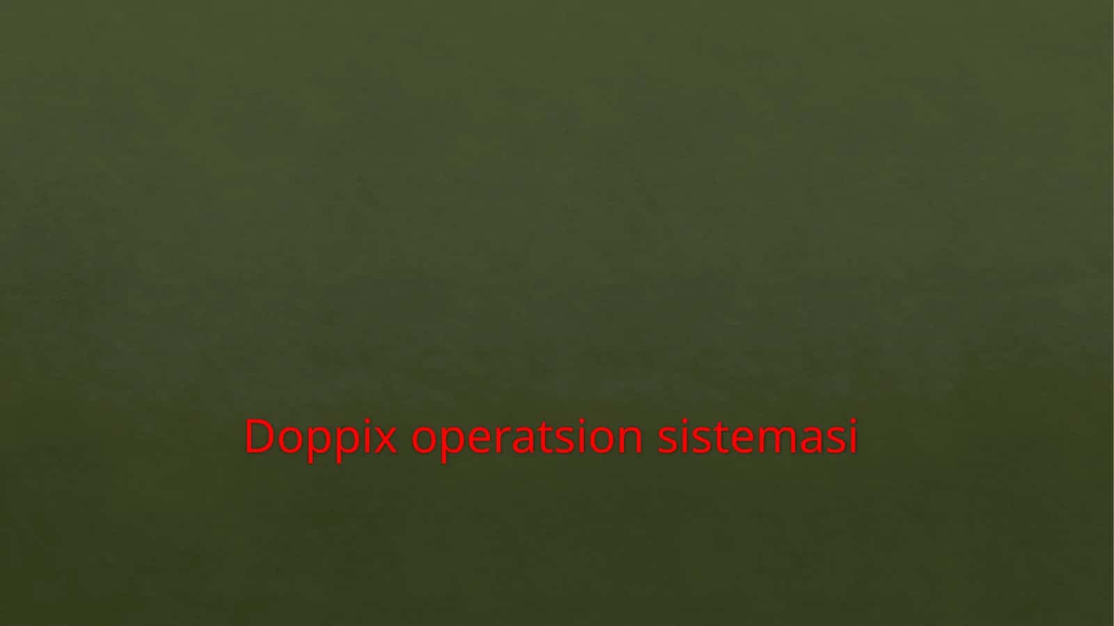 Doppix operatsion tizimasi