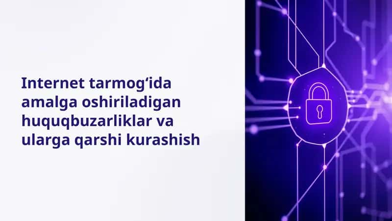 Internet tarmogʻida amalga oshiriladigan huquqbuzarliklar va ularga qarshi kurashish