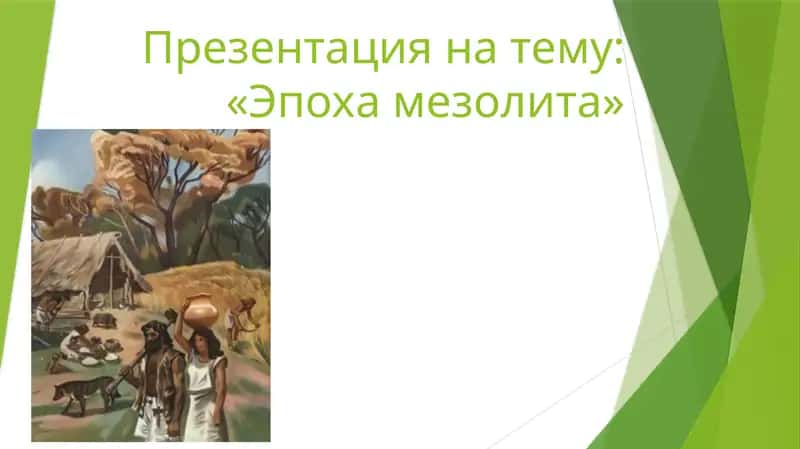 Эпоха мезолита