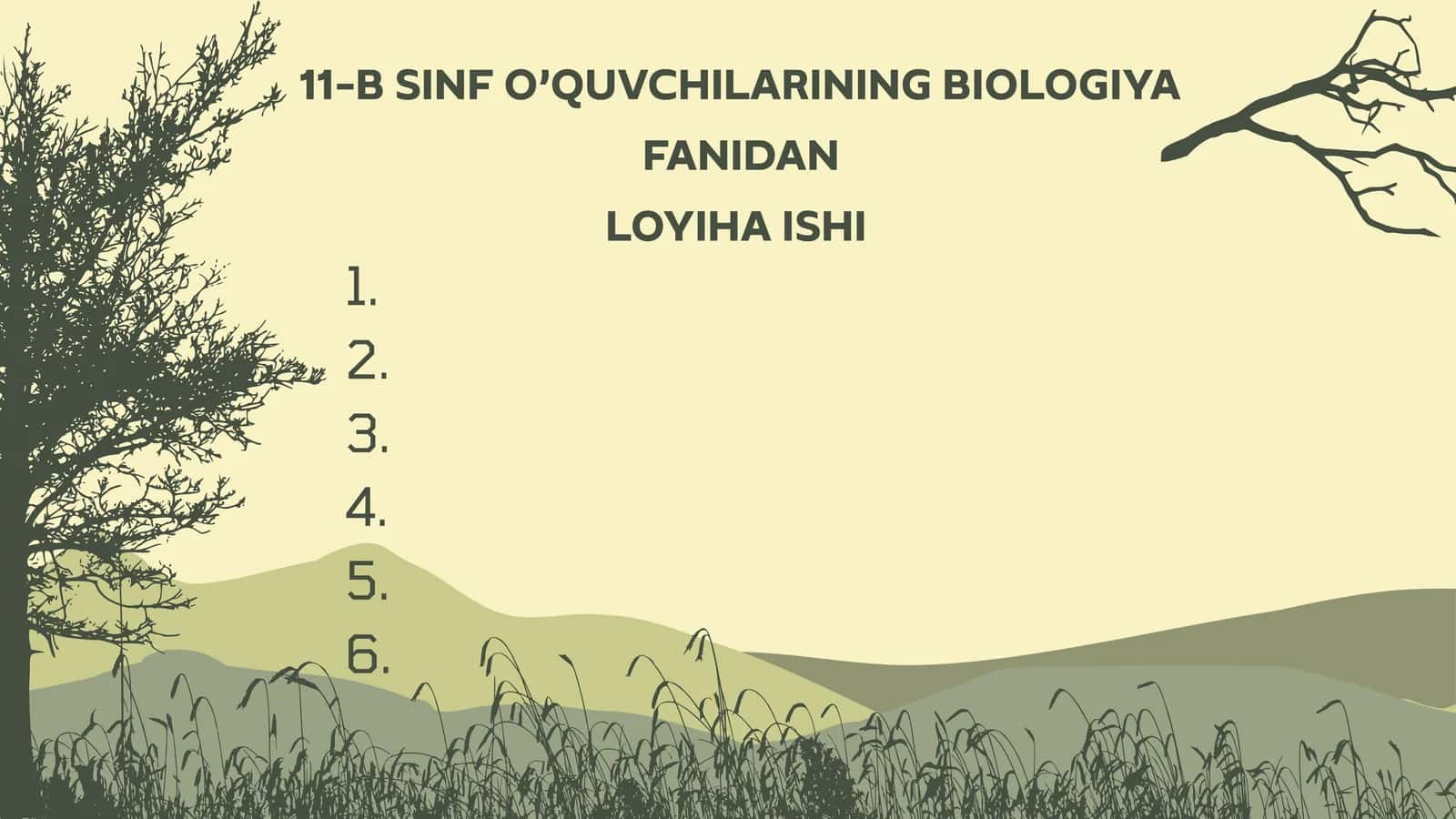 INSON FAOLIYATINING TABIATGA TA'SIRI VA TABIATNING JAVOB REAKSIYASI.