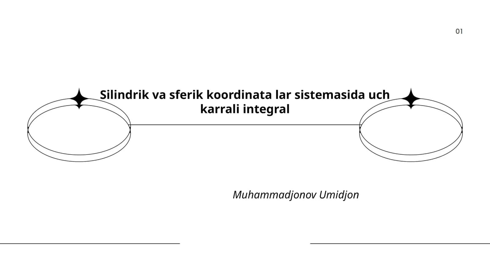 Silindrik va sferik koordinatalar sistemasida uch karrali integral