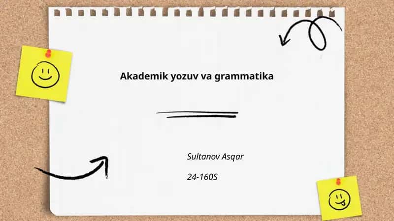 Akademik yozuv va grammatika