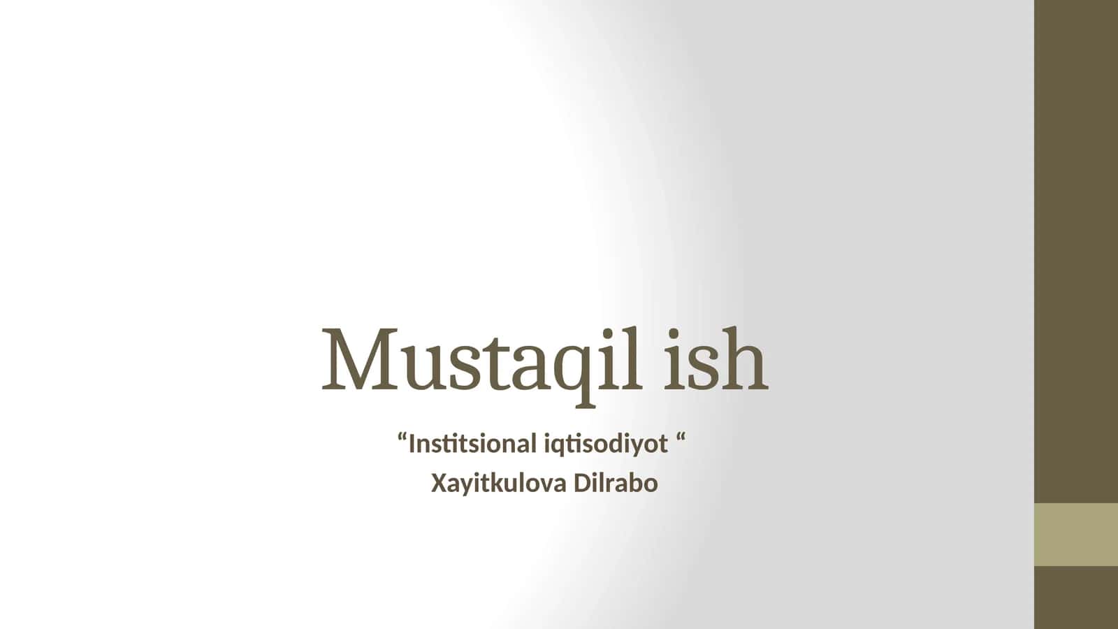 Institut va Norma Tushunchasining Mohiyati