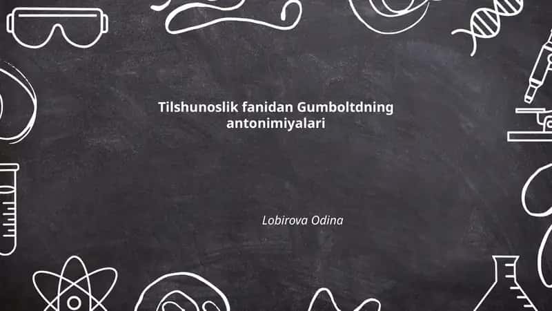 Gumboltdning antonimiyalari